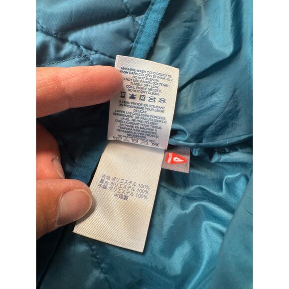 Land's End quilted Jacket/Coat, SP, SMALL PETITE, Teal/Blue Green - Picture 8 of 8